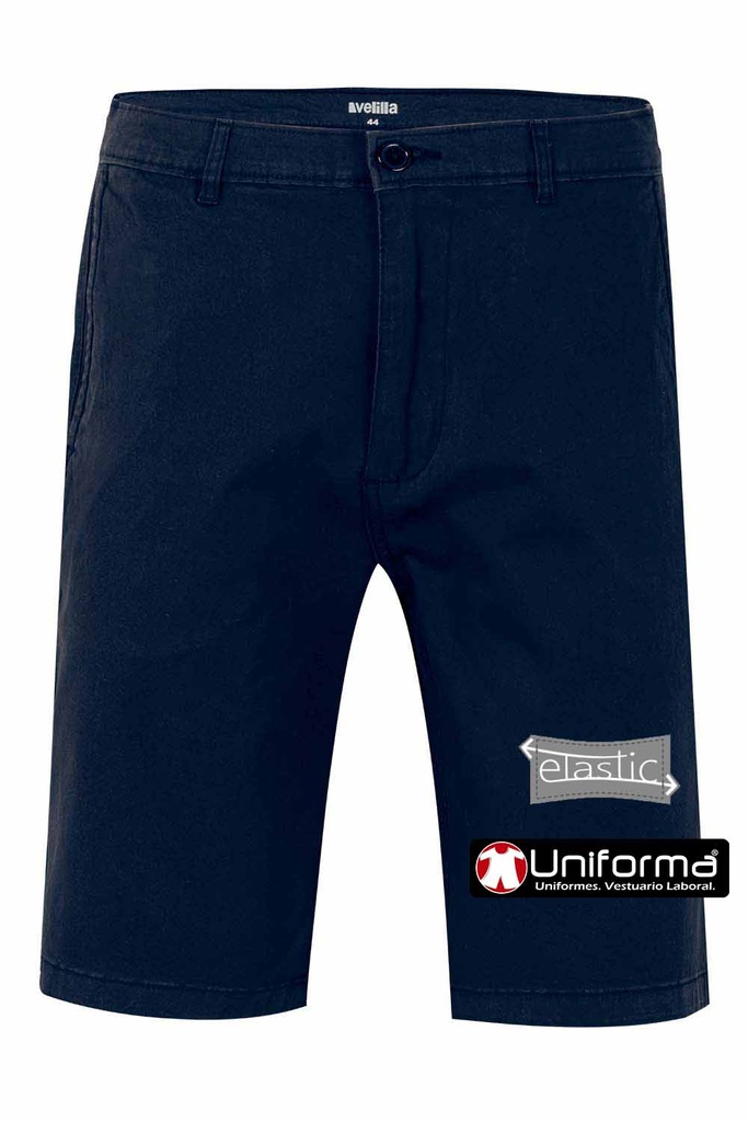 Bermuda Tipo Chino Elastica Unisex